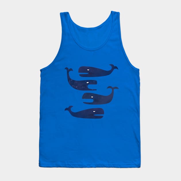 Whales Tank Top by NicSquirrell